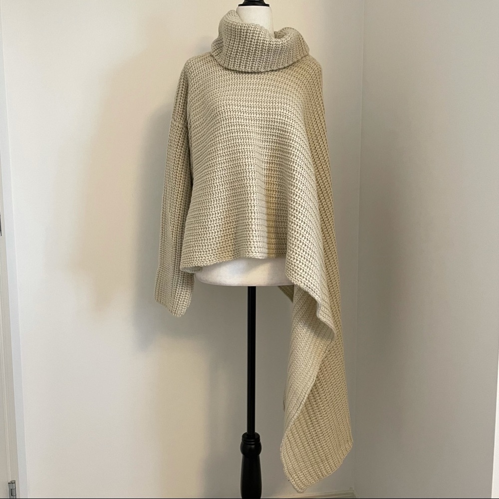 CLOTH cotton blend asymmetrical sweater